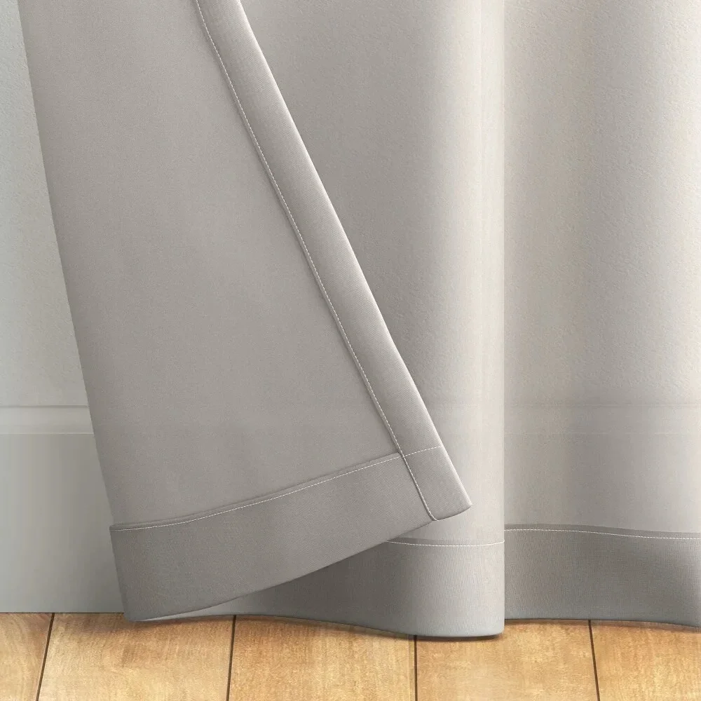 ⚡️2 pc Sheer Voile‎ Window Curtain Panel Gray - Room Essentials - 60
